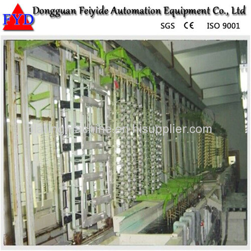 Feiyide Automatic Zinc Rack Plating Production Line for Zipper Puller