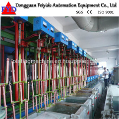 Feiyide Automatic Nickel Rack Electroplating / Plating Production Line for Shower Head