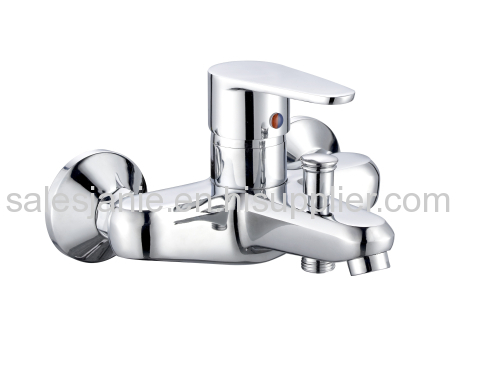 2016 newest wall mounted zinc bathroom bath & shower faucet chrome bath shower mixer