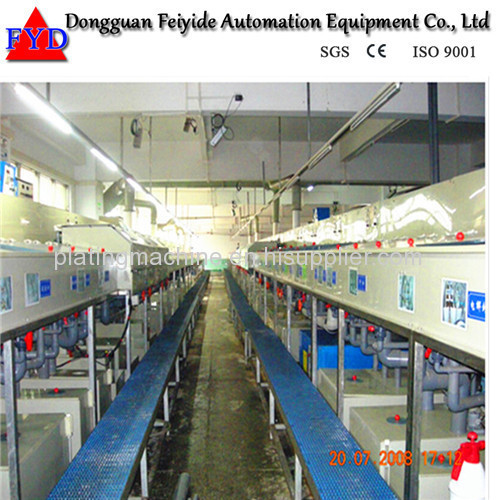 Feiyide Automatic Climbing Copper Rack Electroplating / Plating Production Line for Hanges