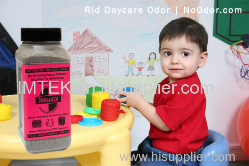 SMELLEZE Natural Child Odor Remover Deodorizer: 2 lb. Granules Destroy School Stench