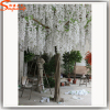 real wood trunk white artificial wisteria silk flowers tree customize