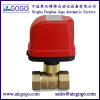 2 way motorized ball valve 3.5N.m electric operated valve brass quick installation valve