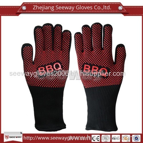 Seeway Cheap Heat Resistant Silicone Oven Mitts BBQ gloves