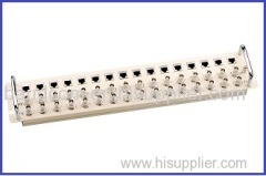 75 ohm to 120 ohm Coax to RJ45 16E1 Balun Panel