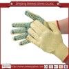 SeeWay Aramid Knife Proof Anti-cut Gloves Level 4 with Blue PVC Dots Coated on Palm for more Abrasion Protection