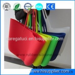 Fashionable Cheap Silicone Waterproof Tote Shopping Silicone Beach Bag