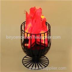 NIGHT BAR DECORATION ELECTRONIC LED TABLE FLAME EFFECT LIGHT IN WINE CUP SHAPE