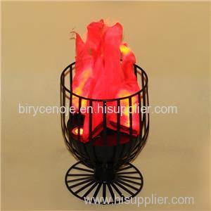 NIGHT BAR DECORATION ELECTRONIC LED TABLE FLAME EFFECT LIGHT IN WINE CUP SHAPE