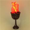 GOOD QUALITY HOME DECORATION 10W ANTIQUE LED TABLE SILK FLAME EFFECT LIGHTING