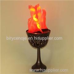 GOOD QUALITY HOME DECORATION 10W ANTIQUE LED TABLE SILK FLAME EFFECT LIGHTING