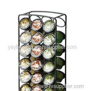 Rotated Coffee Capsule Rack With 36 Pcs K-cups With Electronics
