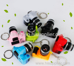 LED Camera Sound Keychain