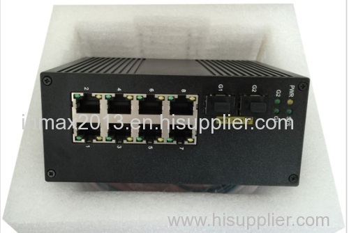 10 Ports PoE industrial network switch for IP camera use