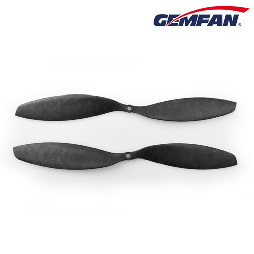 2 pcs CW black high quality 14x4.7 inch Carbon Nylon rc airplane model propellers