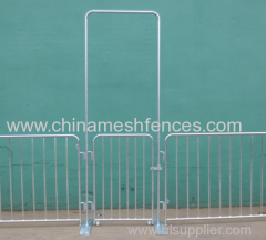 Flatbase Portable Steel Pedestrian Barricades