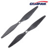 10x3.8 inch Carbon Nylon black CCW propeller for aircraft