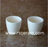 Arc alumina ceramic crucibles ceramic sagger boat