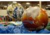 Exhibition Inflatable World Globe Ball 2 M Digital Printing With Globe Map