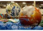 Exhibition Inflatable World Globe Ball 2 M Digital Printing With Globe Map