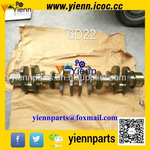 Mit subishi 6D22 6D22T 6D22-3AT Crankshaft ME999368 For KOBELCO SK400 Excavator 6D22 diesel engine overhual repair parts