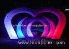 Color Changing LED Light Curved Inflatable Stage Decoration With Sturdy Fabric