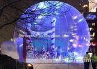 Lighting Inflatable Christmas Snow Globe Bubble Tree For Event Advertisement