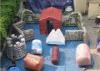 Fire Proof PVC Inflatable Paintball Bunkers For Military Laser Tag Arena