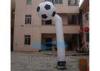 White Soccer Inflatable Sky Dancer Long Tube For Outdoor Promotion