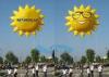 Smile Sun Flying Custom Inflatable Balloons Air Advertising With 5M Tether Line