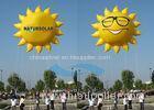 Smile Sun Flying Custom Inflatable Balloons Air Advertising With 5M Tether Line