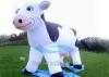 Waterproof Dairy Cow Blow Up Cartoon Characters Inflatable With Air Blower