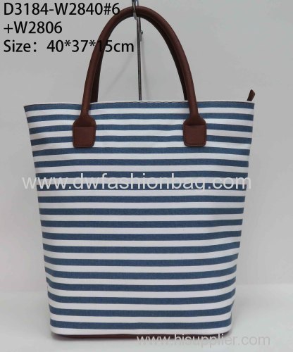 Fashion stripe ladies bag