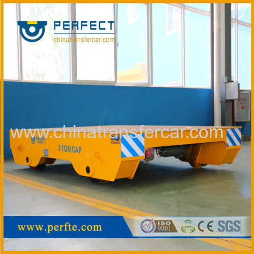 metal handing battery steerable transfer bogie on rail