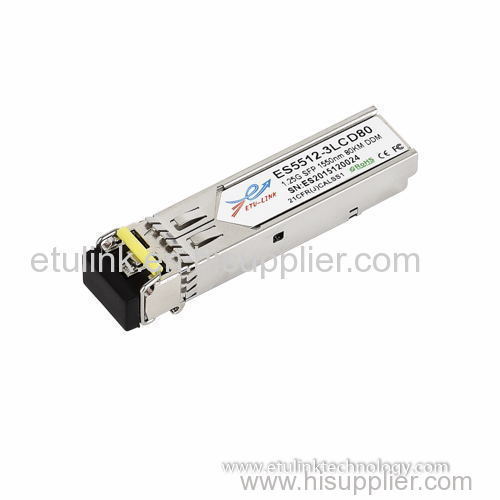 1.25G SM 1550nm 80KM SFP Transceiver