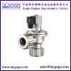 Right angle electromagnetic pulse valve with nut