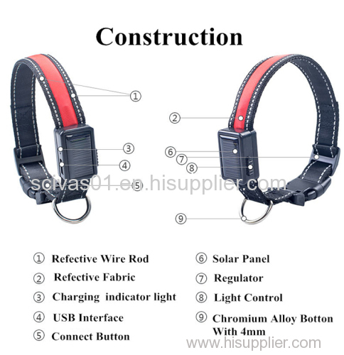 Solar Energy USB Charge Collar