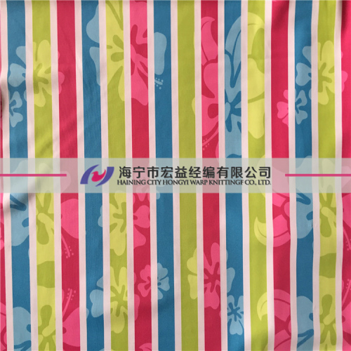 Polyester Spandex Fabric Stretch Knitted Printed Fabric PS-1005