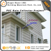 PVC and Resin Surface PVC Rain Gutter For Rain Collector