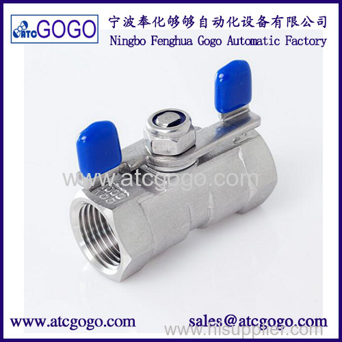 1PC Ball valve Stainless steel SS304 Small Ball Valve Female thread 1/4" BSP 2 way valve