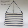 Fashion Straw&PU bag/Ladies tote bag