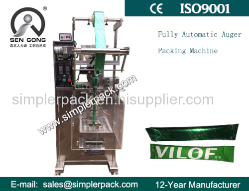 Fully Automatic Stick Type Back Seal Bag Powder Packaging Machine with Auger Filler