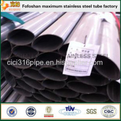 Supply 300 Series Polished Stainless Steel Oval Tubes Special Section Tube/Pipe