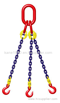 High quality self color painted chain sling 3 legs with CE certificate