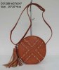 Brown shoulder bag/PU ladies tassel bag