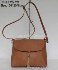Lady shoulder bag/PU fabric clamshell bag