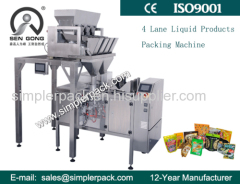 Doy Bag Chocolate Candy Packing Machine with 4 Electric Scale