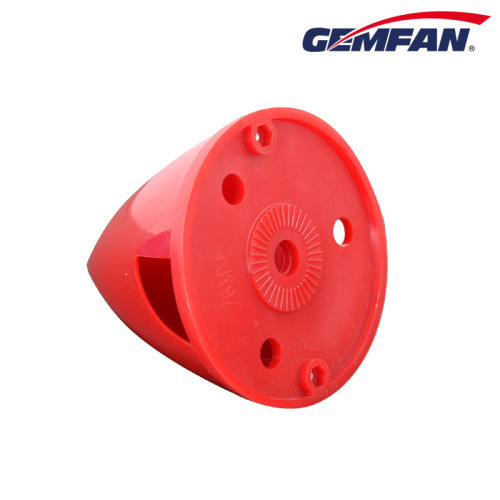 75mm red Plastic Backplate Nylon rc plane Spinner