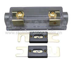 ANL Fuse Holder Distribution Inline 0 4 8 Ga Gold Plated