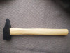 Machinist hammer with wooden handle